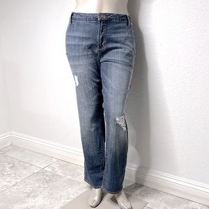 KUT FROM THE KLOTH BOYFRIEND SIZE 24W COLOR BLUE STRETCH